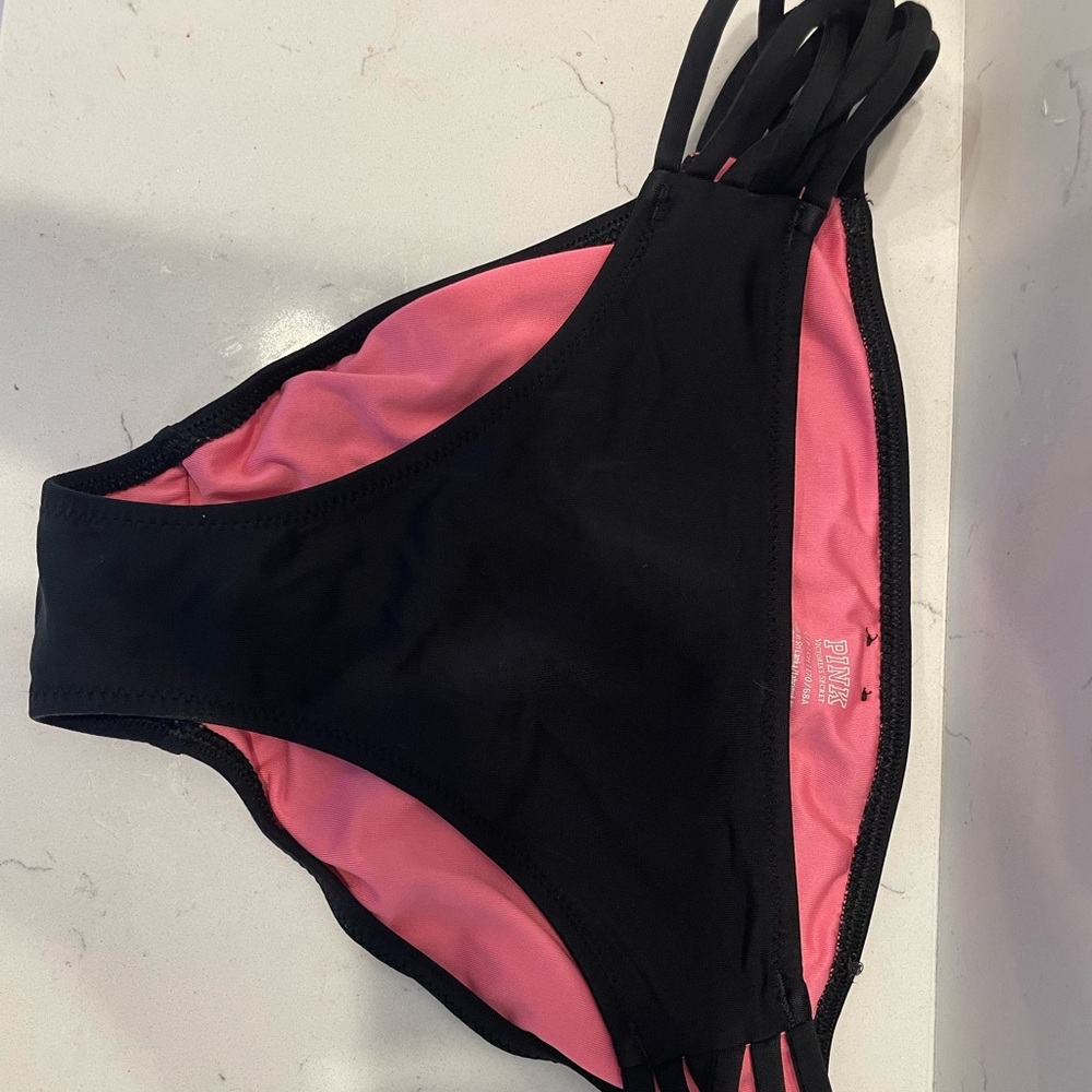 VS Pink black bikini bottom
